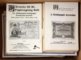 1991-2010 k. 35db-os, főleg Bedő árverési katalógus tétel