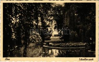 1941 Léva, Levice; Schoeller kastély és park / castle park (EK)