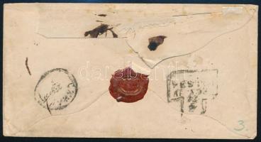 ~1863 10kr levélen "TÖRÖK SZ.MIKLÓS" - "PESTH" (kalapácsbélyegző, átmenő bélyegz...