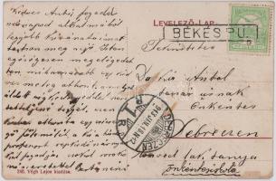 1913 Békés, Református főgimnázium. Végh Lajos kiadása (EM)