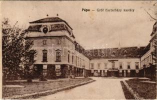 1922 Pápa, Esterházy kastély. Vasúti levelezőlapárusítás 131. (fl)