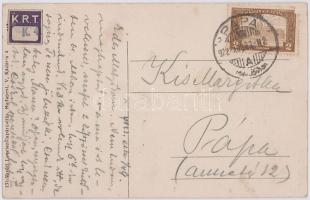 1922 Pápa, Esterházy kastély. Vasúti levelezőlapárusítás 131. (fl)