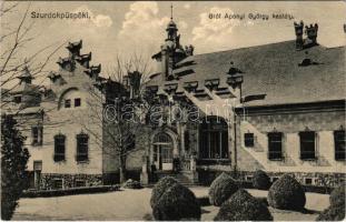 1930 Szurdokpüspöki, Gróf Apponyi György kastély