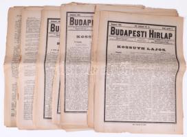 1894 Kossuth Lajos halálával foglalkozó újság és újságkivágás gyűjtemény.
