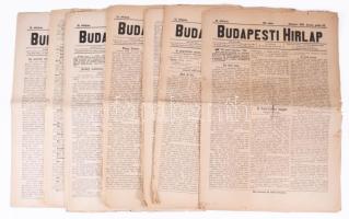 1883 A Tiszaeszlári perről tudósító lapszámok az elejétől a végéig.