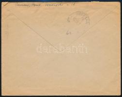 1946 (8. díjszabás) Levél Jugoszláviába Lovasfutár 2 x 15 ezer + 50 ezer P bérmentesítéssel