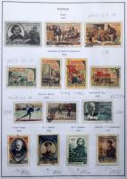 Szovjetunió gyűjteményrészek az 50-es évekből fénymásolt albumlapokon benne jobb kiadások, kevés pos...