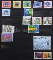 Svájc gyűjtemény 1996-2007 16 fekete lapos Filux A/4 berakóban bordó borítóval