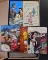 Legalább 800 db üdvözlőlap közte kevés üdvözlőkártya dobozban