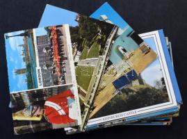 100 db modern külföldi városképes lap
