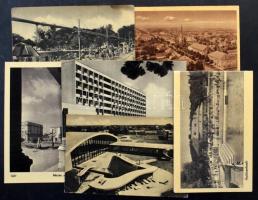 500 - 600 db kisalakú modern magyar városképes lap az 50-60-as évekből