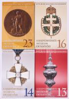 2012-2023 A Hadtörténeti Múzeum Értesítője 13., 14., 16., 23. számok (4 db), a 14. szám ázásnyomokkal