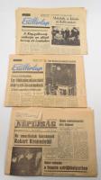 1968 A Robert F. Kennedy elleni merénylettel kapcsolatos hírekről tudósító magyar újságok, 3 db