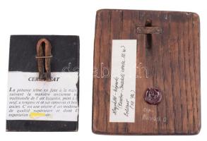 2 darab kézzel festett görög ikon, Mandylion, Angyali üdvözlet, 8x6 cm, 10,5x9,5 cm