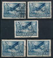 1936 Repülő (III.) 5 db 5P (32.500)