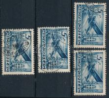 1936 Repülő (III.) 4 db 5P (26.000)