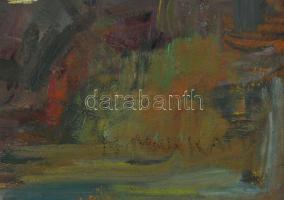 Makkai jelzéssel (M. Makkai Piroska?): Őszi táj. Olaj, farost. Fakeretben. 40,5x56,5 cm