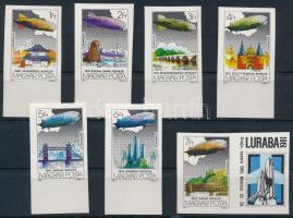 1981 Zeppelin híres repülési ívszéli vágott sor (4.000)