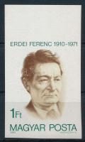 1980 Erdei Ferenc ívszéli vágott bélyeg