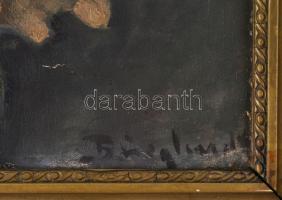 Olvashatatlan jelzéssel: Virágok. Olaj, vászon. Apró felületi sérülésekkel. Dekoratív, kissé sérült ...