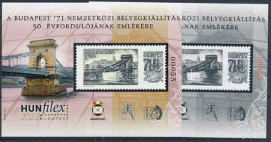 2021 HUNFILEX emlékív pár azonos sorszámmal