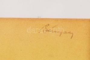 Bányay jelzéssel: Vadnyugati jelenet. Akvarell, papír. Üvegezett fakeretben. 27x17,5 cm