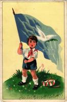 1953 Magyar szocialista úttörő propaganda / Hungarian Socialist propaganda, pioneer movement; Művészeti Alkotások. s: Németh (EK)