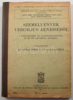 Szemelvények Vergilius Aeneiséből. A gimnáziumok és leánygimnáziumok VI. és VII. osztálya számára. Szerk. Dr. Antal Imre és Dr. Gaál László. Gimnáziumi latin nyelvi egységes tankönyvek sorozata. Bp., 1940, Athenaeum, 205 p. Fekete-fehér szövegközti illusztrációkkal. Átkötött félvászon-kötés, kopott borítóval, a címlapon szakadással, néhány ceruzás bejelöléssel és bejegyzéssel.
