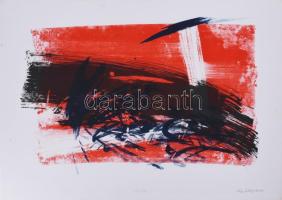 Kiss Zoltán (1965-): Cím nélkül, 2000. Litográfia, papír, jelzett, számozott: 10/13, 40x58 cm