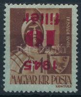 1945 Kisegítő IV. 10f/4f fordított felülnyomattal (8.000)