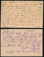 1906-1917 2 db díjjegyes kétnyelvű levelezőlap "RUMA" + "KONCANICA"