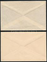 1917 2 db 15f használatlan boríték, sima és rombuszos rácsnyomással, kiváló állapotban (Hodobay 42a ...