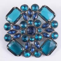 Kék köves bross, 7x7 cm