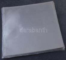 Leuchtturm 45 db átlátszó albumlap 350 x 335 mm, közte 6 db osztatlan, 8 db ketté osztott és 31 db 6 részre osztott