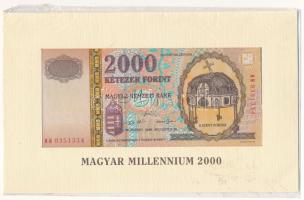 2000. 2000Ft "Millenium" "MM 0351334" eredeti díszcsomagolásban T:UNC Adamo F56A