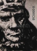 Gönczi Béla (1934-): Richard III (plakátterv). Tempera, papír. Jobb alsó sarkában jelzett. Apró lapszéli szakadásokkal. 70x50 cm.