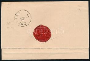 1874 Réznyomat 5kr levélen, rendkívül ritka "VERESKŐ / GÖMÖR M." bélyegzéssel (Gudlin 300 ...