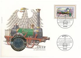 Svájc 2002. 1r bronz, "Glücksbrief" felbélyegzett érmés borítékban, alkalmi bélyegzéssel T:UNC,AU Switzerland 2002. 1 Rappen bronze, in "Glücksbrief" in envelope with stamp and cancellaltion C:UNC,AU