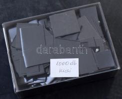 1000 db fekete kis méretű, egyszer használt filatasak bélyegek számára