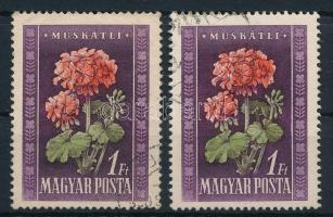 1950 Virág (I.) 2 db 1Ft a tervező neve nélkül (10.000)