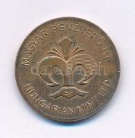 DN "Magyar Pénzverő Rt. / Szent Eligius" kétoldalas bronz látogatói érme (20mm) T:AU,XF