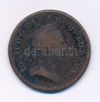 1781S 1/2kr Cu "II. József" T:F