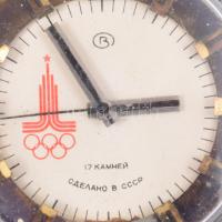 3 darab szovjet karóra, közte Wostok 1980 olimpiai óra, szervizelendőek, nem működnek
