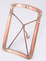 Szecessziós támasztható képkeret, 12x8 cm