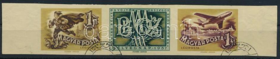 1957 Bélyegnap vágott csík