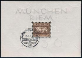 Deutsches Reich 1930 IPOSTA blokk bélyegei levélen (Mi EUR 560,-) + 1936 Lóverseny blokk Mi 4