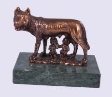 6 darab fém szobor, m: 7 cm alatt