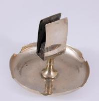 Hacker Alpacca gyufatartó, jelzett, m: 11 cm