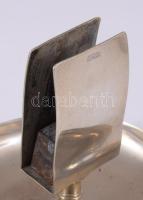 Hacker Alpacca gyufatartó, jelzett, m: 11 cm