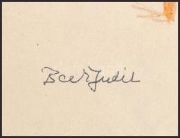 Beck Judit (1909-1995): Vácrátóti alakok. Akvarell, papír. Jelzett. Lapszéli apró szakadással. 29,5x...